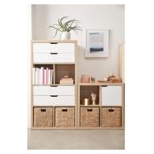 Coda 4 Shelf Bookshelf Brown