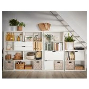 Coda 4 Shelf Bookshelf White