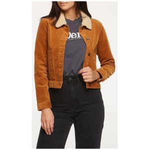 Corduroy Sherpa Jacket Tan