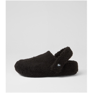 Crocs 209386 Cozzzy Slipper Cc Black Croslite Black Shoes Womens Shoes Casual Flat Shoes