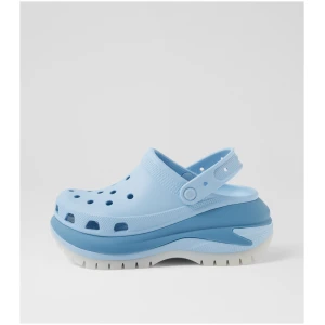 Crocs 210749 Mega Crush Cc Blue Calcite Croslite Blue Calcite Shoes Womens Shoes Casual Heeled Shoes