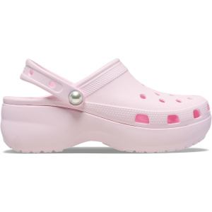 Crocs Classic Platform Pearl Clog; Pink Milk, W11