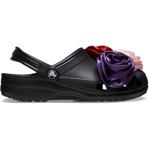 Crocs Classic Rosette Clog; Black, W10/M8
