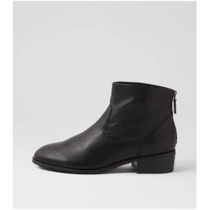Diana Ferrari Matchy Df Black Black Heel Leather Black Black Heel Boots Womens Shoes Casual Ankle Boots