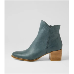Diana Ferrari Mocker Df Dk Denim Leather Dk Denim Boots Womens Shoes Casual Ankle Boots