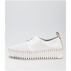 Django & Juliette Batu Dj White Dk Tan White Sole Leather White Dk Tan White Sole Sneakers Womens Shoes Casual Casual Sneakers
