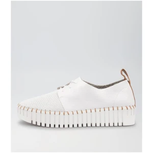 Django & Juliette Batu Dj White Dk Tan White Sole Leather White Dk Tan White Sole Sneakers Womens Shoes Casual Casual Sneakers