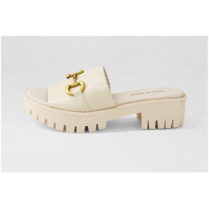 Django & Juliette Belo Dj Milk Milk Sole Leather Milk Milk Sole Sandals Womens Shoes Sandals Flat Sandals