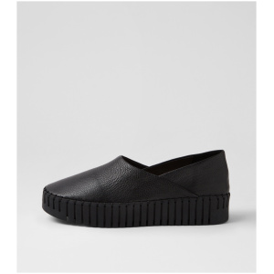 Django & Juliette Bleu Dj Black Black Sole Leather Black Black Sole Shoes Womens Shoes Casual Flat Shoes