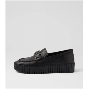 Django & Juliette Burgesy Dj Black Black Sole Leather Black Black Sole Shoes Womens Shoes Casual Flat Shoes