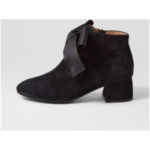 Django & Juliette Corla Dj Black Suede Black Boots Womens Shoes Casual Ankle Boots