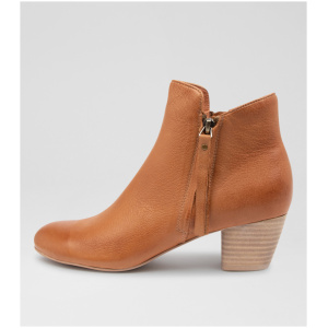 Django & Juliette Demanse Dj Dk Tan Leather Dk Tan Boots Womens Shoes Casual Ankle Boots
