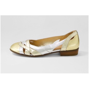 Django & Juliette Doddo Dj Gold Metallic Multi Gold Metallic Shoes Womens Shoes Casual Flat Shoes