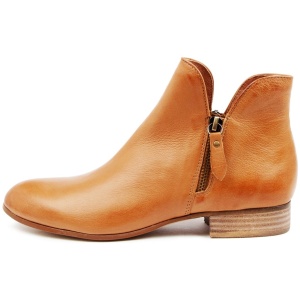 Django & Juliette Faye Dj Dk Tan Leather Dk Tan Boots Womens Shoes Casual Ankle Boots