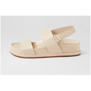 Django & Juliette Gabisse Dj Champagne Pearl Leather Champagne Pearl Sandals Womens Shoes Casual Sandals Flat Sandals
