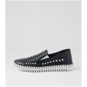 Django & Juliette Haluks Dj Navy White Leather Navy White Sneakers Womens Shoes Casual Casual Sneakers