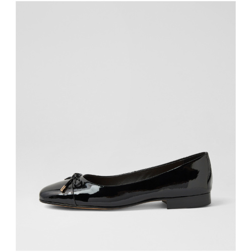 Django & Juliette Ildiko Dj Black Patent Leather Black Shoes Womens Shoes Casual Flat Shoes