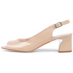 Django & Juliette Jianas Dj Cafe Patent Leather Cafe Sandals Womens Shoes Dress Heeled Sandals