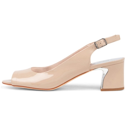 Django & Juliette Jianas Dj Cafe Patent Leather Cafe Sandals Womens Shoes Dress Heeled Sandals