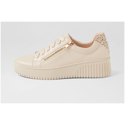 Django & Juliette Kees Dj Vanilla Leather Vanilla Sneakers Womens Shoes Casual Casual Sneakers