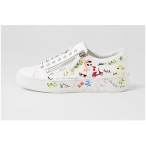 Django & Juliette Loliday Dj White Multi White Sneakers Womens Shoes Casual Casual Sneakers