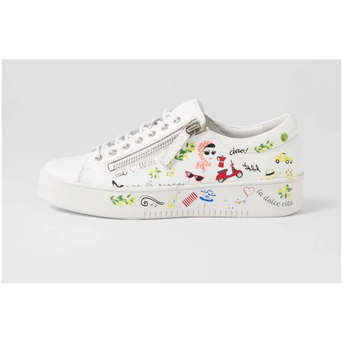 Django & Juliette Loliday Dj White Multi White Sneakers Womens Shoes Casual Casual Sneakers