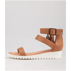 Django & Juliette Maci Dj Dk Tan Multi Leather Dk Tan Multi Sandals Womens Shoes Casual Sandals Flat Sandals