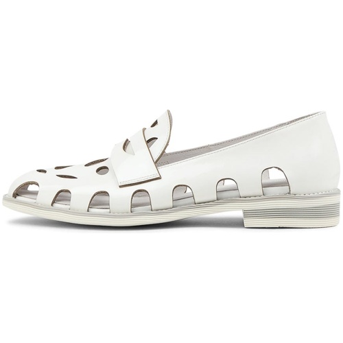 Django & Juliette Nalwa Dj White Patent Leather White Shoes Womens Shoes Casual Flat Shoes
