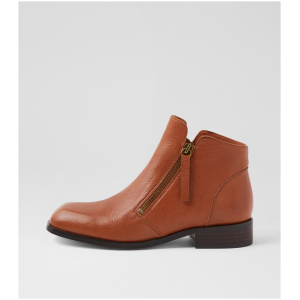 Django & Juliette Nokkia Dj Dark Rum Leather Dark Rum Boots Womens Shoes Casual Ankle Boots