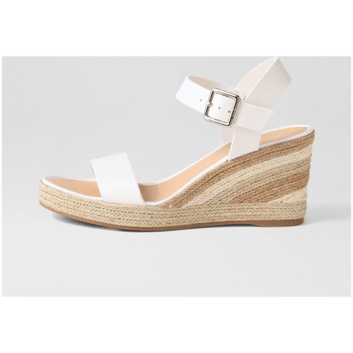 Django & Juliette Pakko Dj White Natural Multi Leather White Natural Multi Sandals Womens Shoes Casual Heeled Sandals