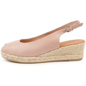 Django & Juliette Saniarly Dj Rose Natural Rope Leather Rose Natural Rope Sandals Womens Shoes Casual Heeled Sandals