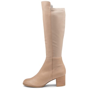 Django & Juliette Setley Smoke Leather Stretch Smooth Smoke Boots Womens Shoes Casual Long Boots