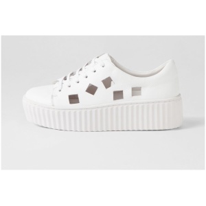 Django & Juliette Ulyse Dj White White Sole Leather White White Sole Sneakers Womens Shoes Casual Casual Sneakers