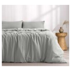 Dreamaker Queen Quilt Cover Set Grey