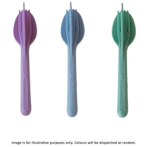 Eco 3 Piece Travel Cutlery Set - Assorted Colour Dispatch by Scullery