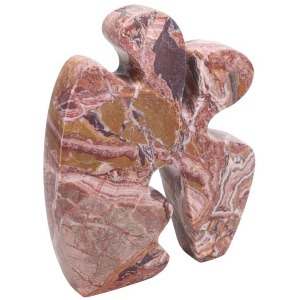 Elani Carved Marble Accent Sculpture - Red Ochre by Interior Secrets - AfterPay Available