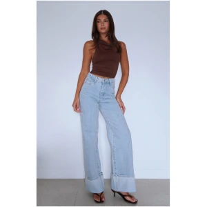 Ellie High Rise Wide Leg Jeans Glacier Blue