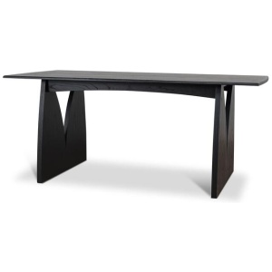 Ex Display - Amano 1.8m Elm Dining Table - Full Black by Interior Secrets - AfterPay Available