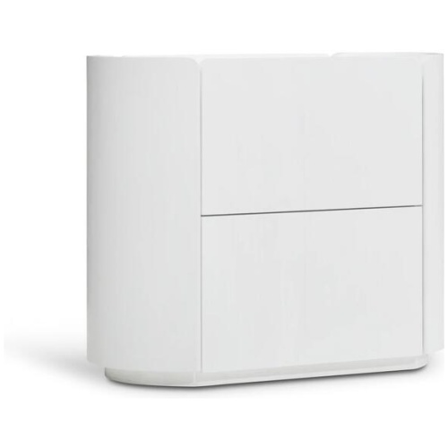 Ex Display - Arnar 60cm Bedside Table - White Oak by Interior Secrets - AfterPay Available