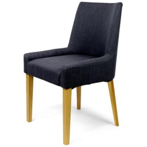 Ex Display - Ella Scoop Back Steel Upholstered Dining Chair by Interior Secrets - AfterPay Available