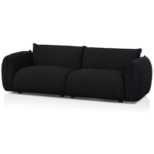 Ex Display - Ferrell 3 Seater Sofa - Black Boucle by Interior Secrets - AfterPay Available
