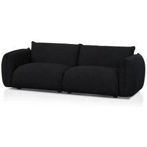 Ex Display - Ferrell 3 Seater Sofa - Black Boucle by Interior Secrets - AfterPay Available