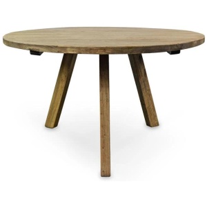 Ex Display - Nena Reclaimed 1.25m Round Wooden Dining Table by Interior Secrets - AfterPay Available