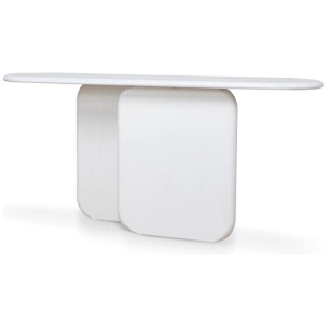 Ex Display - Vilna 1.6m Console table - Full White by Interior Secrets - AfterPay Available