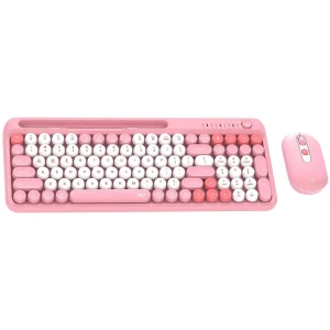 Fantech GO MOCHI101 95% Wireless Keyboard and Mouse Combo - Pink