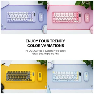 Fantech GO MOCHI85 Wireless Keyboard and Mouse Combo (Pink)