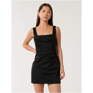 Forever New Women's Annabella Gathered Mini Dress in Black