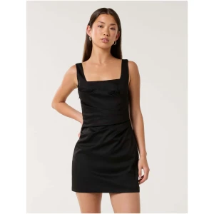 Forever New Women's Annabella Gathered Mini Dress in Black