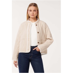 Forever New Women's Astrid Quilted Liner Jacket in Camel