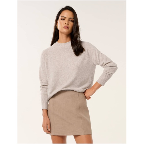 Forever New Women's Ava Cashmere Blend Jumper in Oat